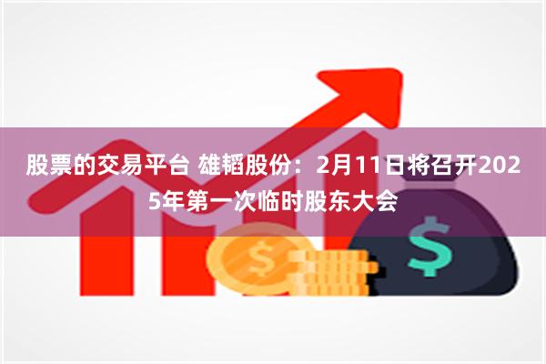股票的交易平台 雄韬股份：2月11日将召开2025年第一次临时股东大会