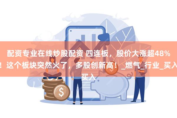 配资专业在线炒股配资 四连板，股价大涨超48%！这个板块突然火了，多股创新高！_燃气_行业_买入